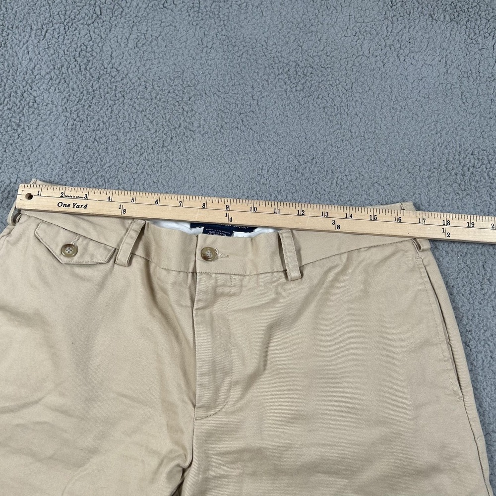 Ralph Lauren Sport Shorts Womens 12 Beige Bermuda Twill Cotton Logo Casual - Picture 14 of 15